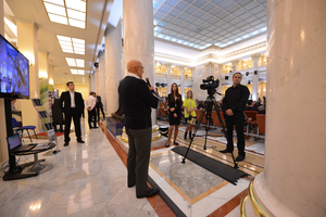 2012 год, Санкт-Петербург, Президенсткая библиотека им. Б.Н.Ельцина – традиционная перекличка регионов в рамках открытия форума