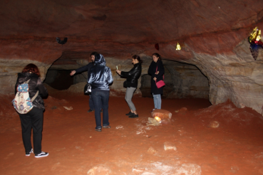 Областные журналисты посетили Саблинские пещеры
